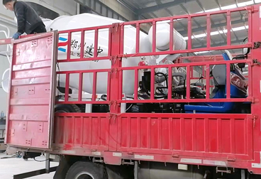 鄭州建中機械3立方混凝土攪拌車上裝發往臨汾